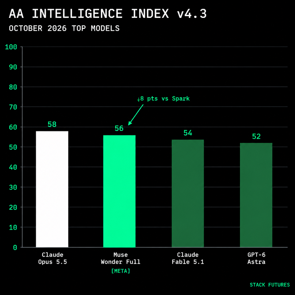Muse Wonder Full Scores 56 on AA Intelligence Index, Ranks Second Behind Claude Opus 5.5