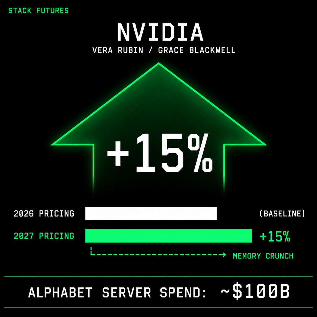 Nividea Stack Nvidia AI Server Prices Rising 15%+ in 2027 as Memory Crunch Hits Vera ...